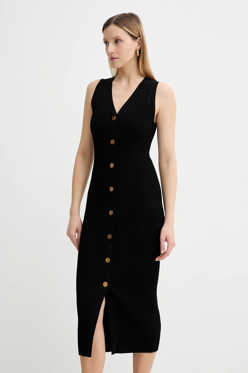 Платье MICHAEL Michael Kors цвет чёрный midi облегающее MT5832533D