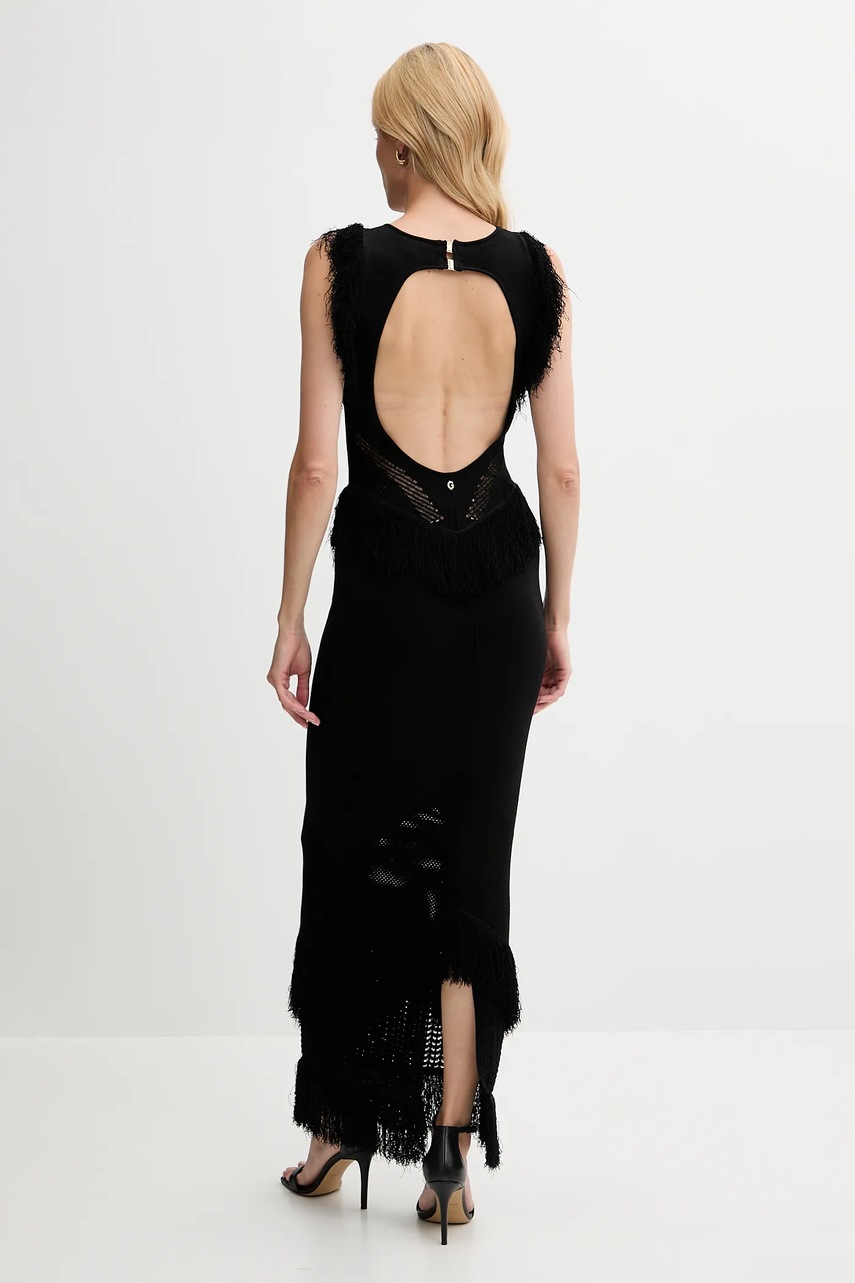 Сукня Guess LUISA колір чорний maxi облягаюча W5YK0F Z30Y2