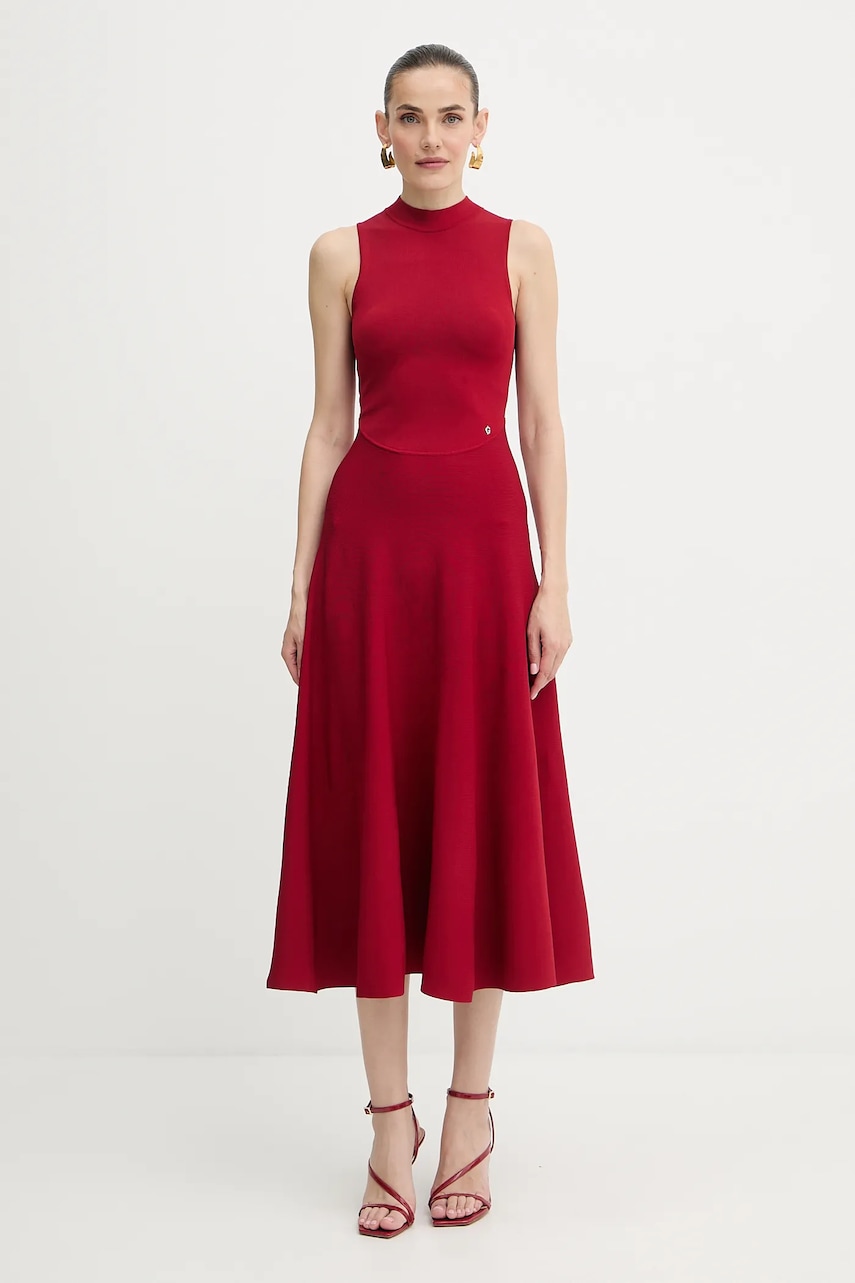 Šaty Guess CASSANDRA červená barva, maxi, W5YK0S Z0241