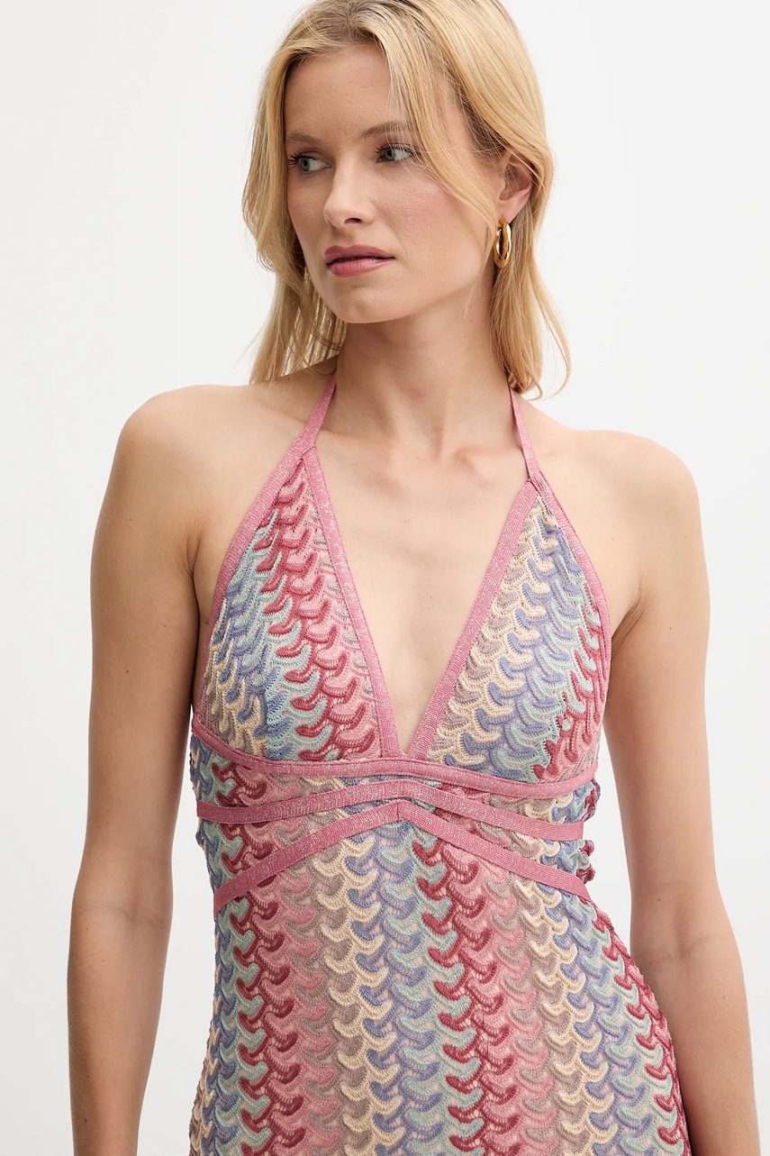 Сукня Guess FEARNE колір рожевий maxi пряма W5YK1C KK620
