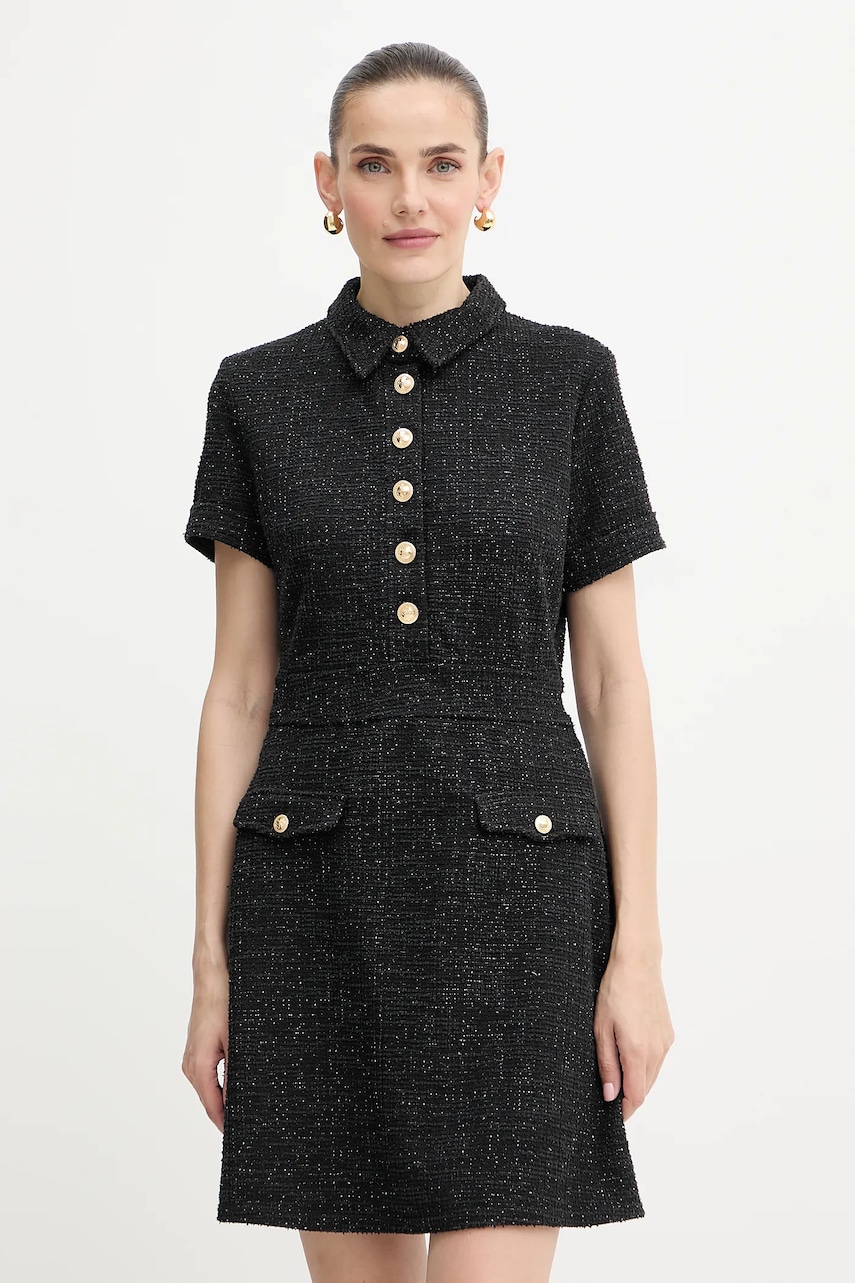 Šaty Guess TAMARA černá barva, mini, W5YK18 KCXO2