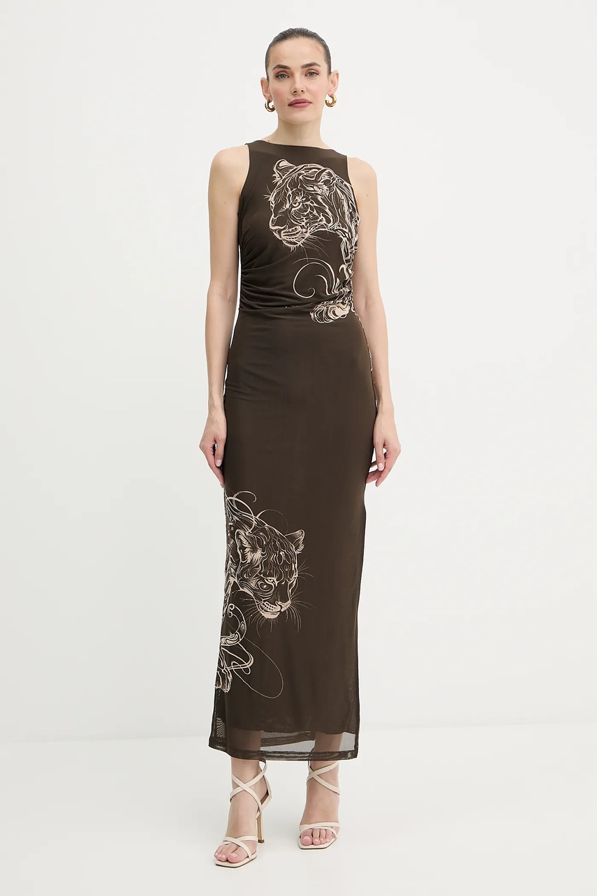 Сукня Guess PENELOPE колір зелений maxi облягаюча W5YK19 KCZC2