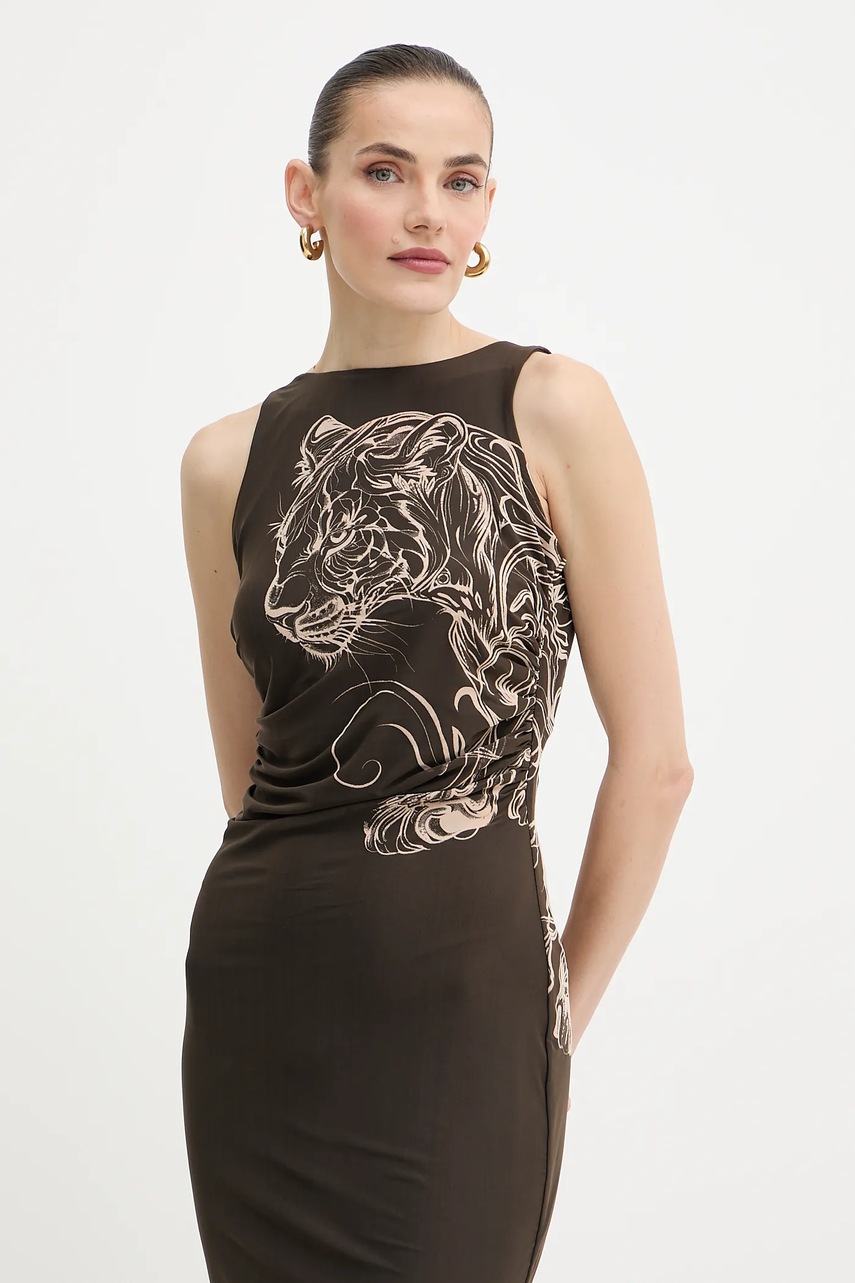 Сукня Guess PENELOPE колір зелений maxi облягаюча W5YK19 KCZC2