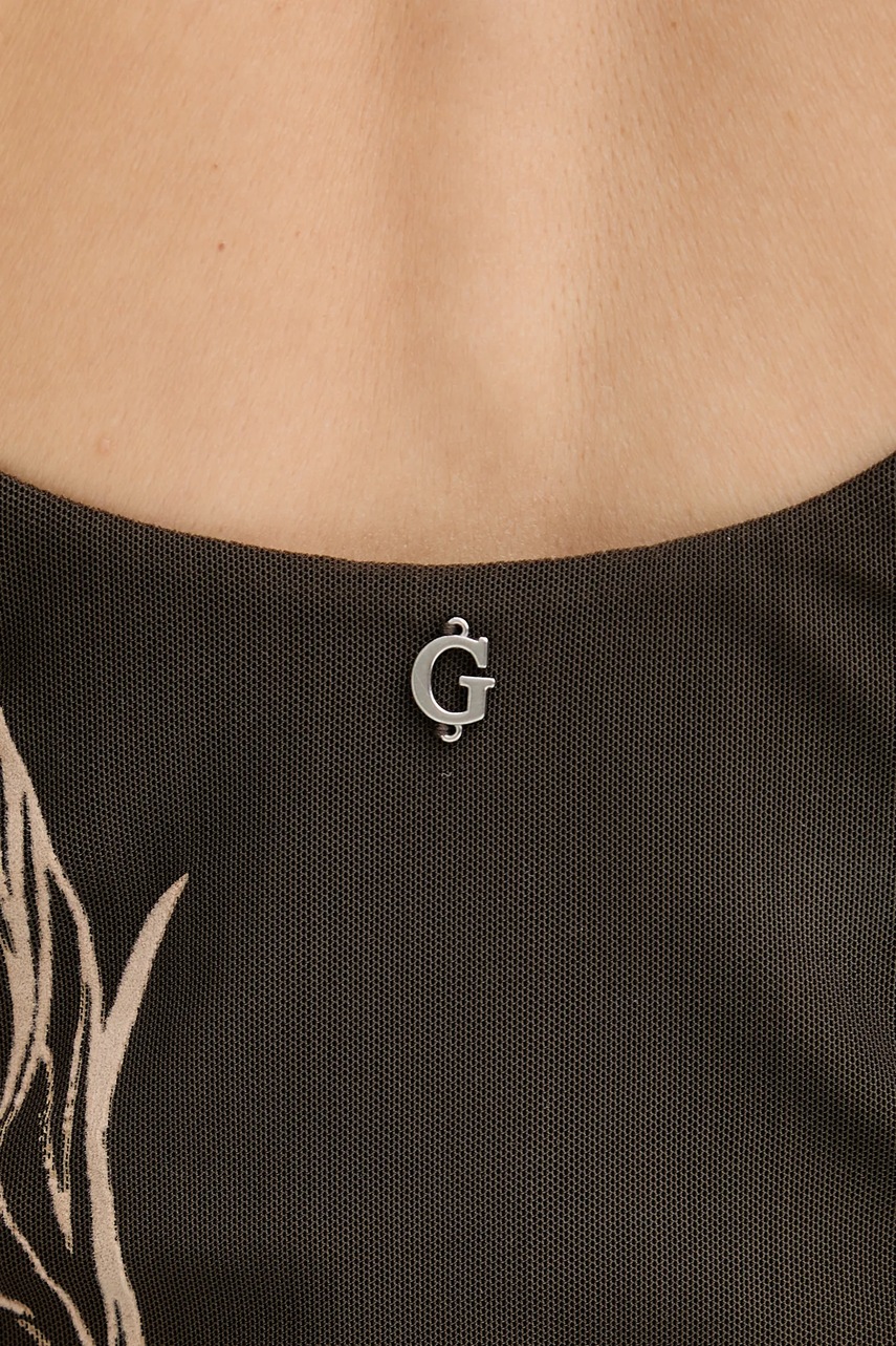 Сукня Guess PENELOPE колір зелений maxi облягаюча W5YK19 KCZC2