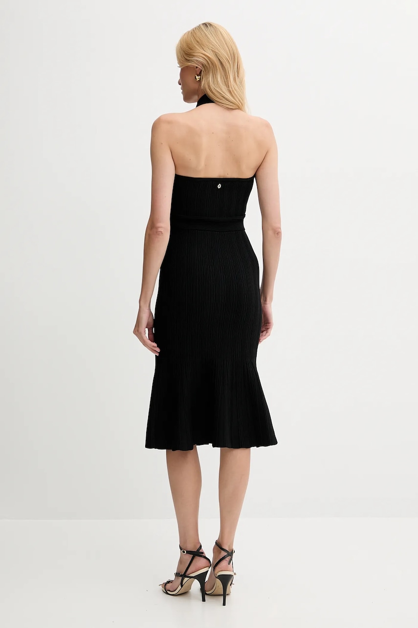 Сукня Guess SOFIE колір чорний midi облягаюча W5YK39 Z2XY0
