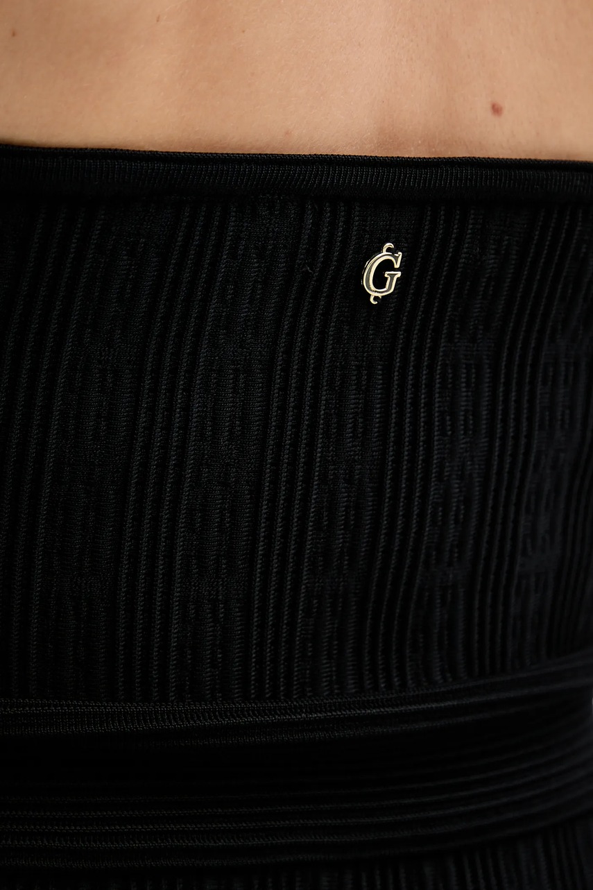 Сукня Guess SOFIE колір чорний midi облягаюча W5YK39 Z2XY0