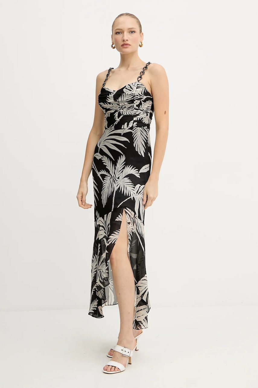 Levně Šaty Guess STACIE černá barva, maxi, W5YK64 WCWF2