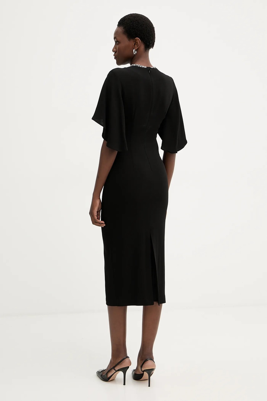 Сукня Pinko колір чорний midi облягаюча 105583 A2Q2