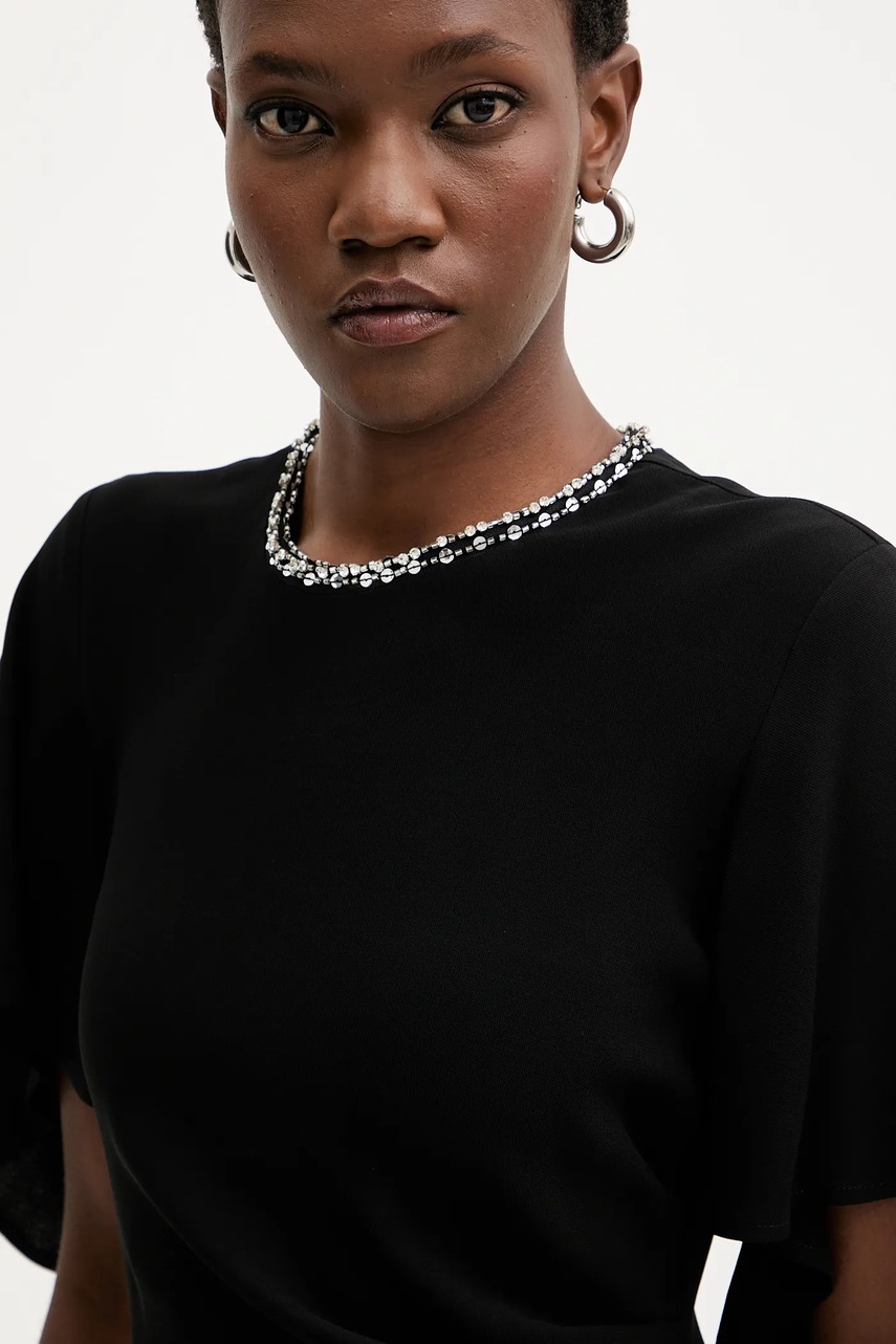 Сукня Pinko колір чорний midi облягаюча 105583 A2Q2