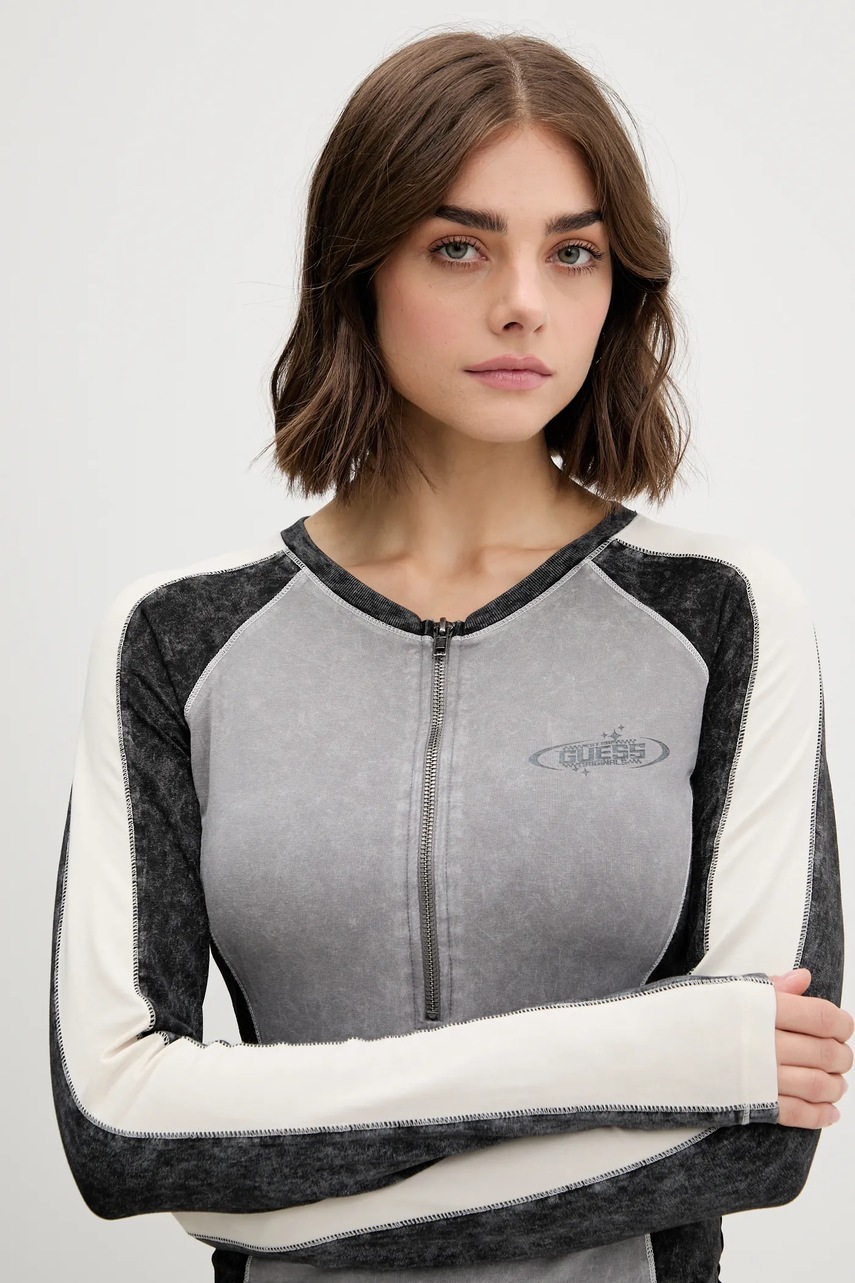Сукня Guess Originals VINTAGE колір сірий mini облягаюча W5YK79 K1D80