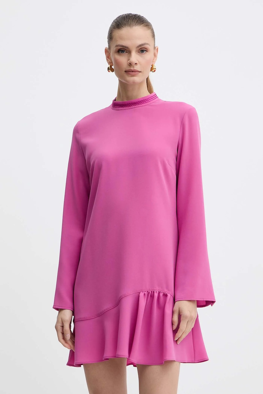 Levně Šaty Pinko růžová barva, mini, 105676 A2QW