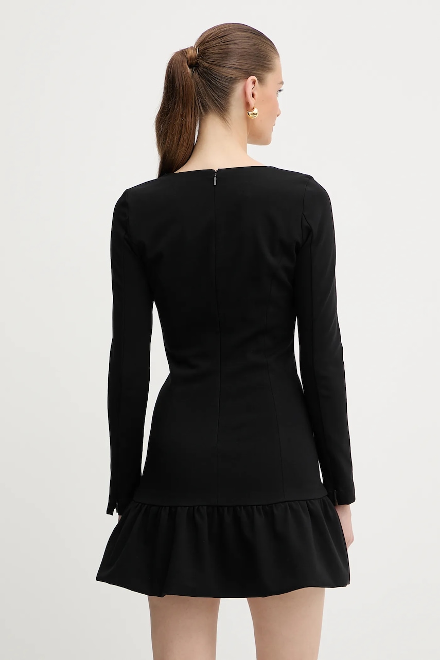 Сукня Pinko колір чорний mini розкльошена 105769 A15M