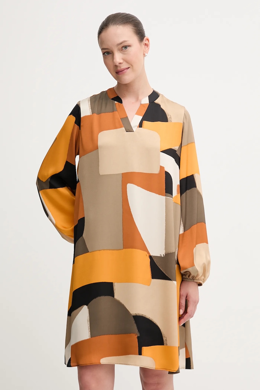 Joseph Ribkoff rochie culoarea portocaliu, mini, drept, 253218
