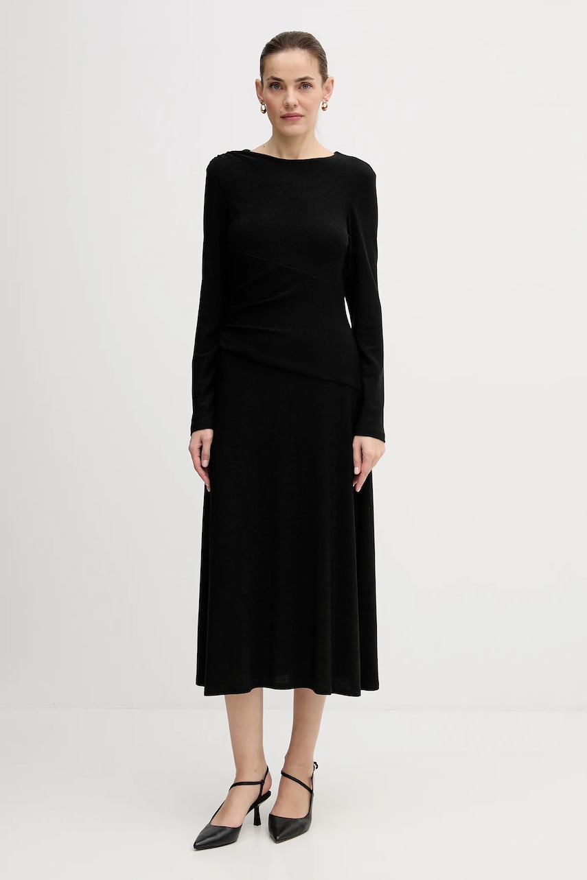 Joseph Ribkoff rochie culoarea negru, midi, evazați, 254082
