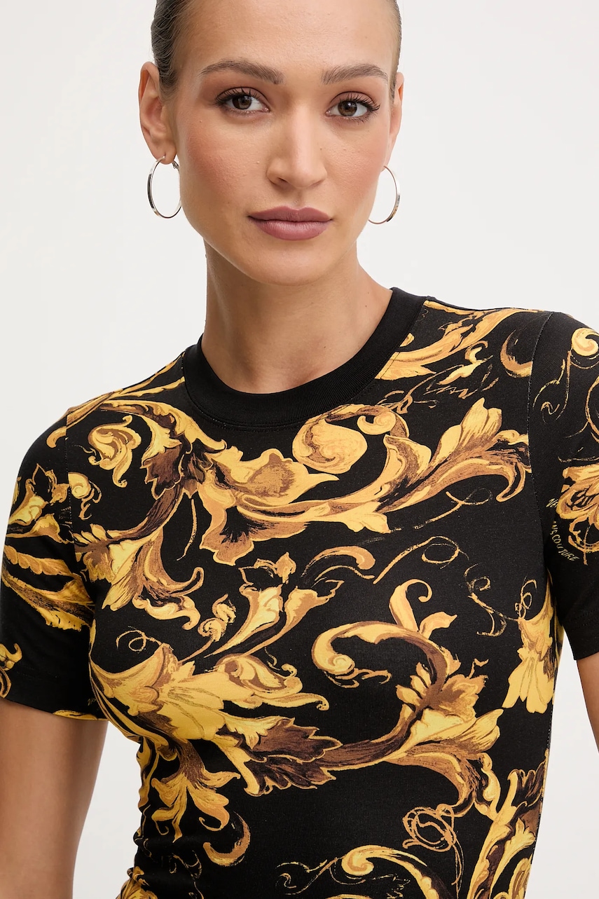 Сукня Versace Jeans Couture колір чорний mini облягаюча 79HAO939 JS504