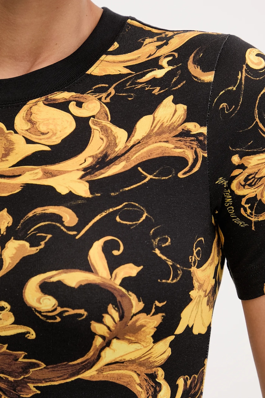Сукня Versace Jeans Couture колір чорний mini облягаюча 79HAO939 JS504