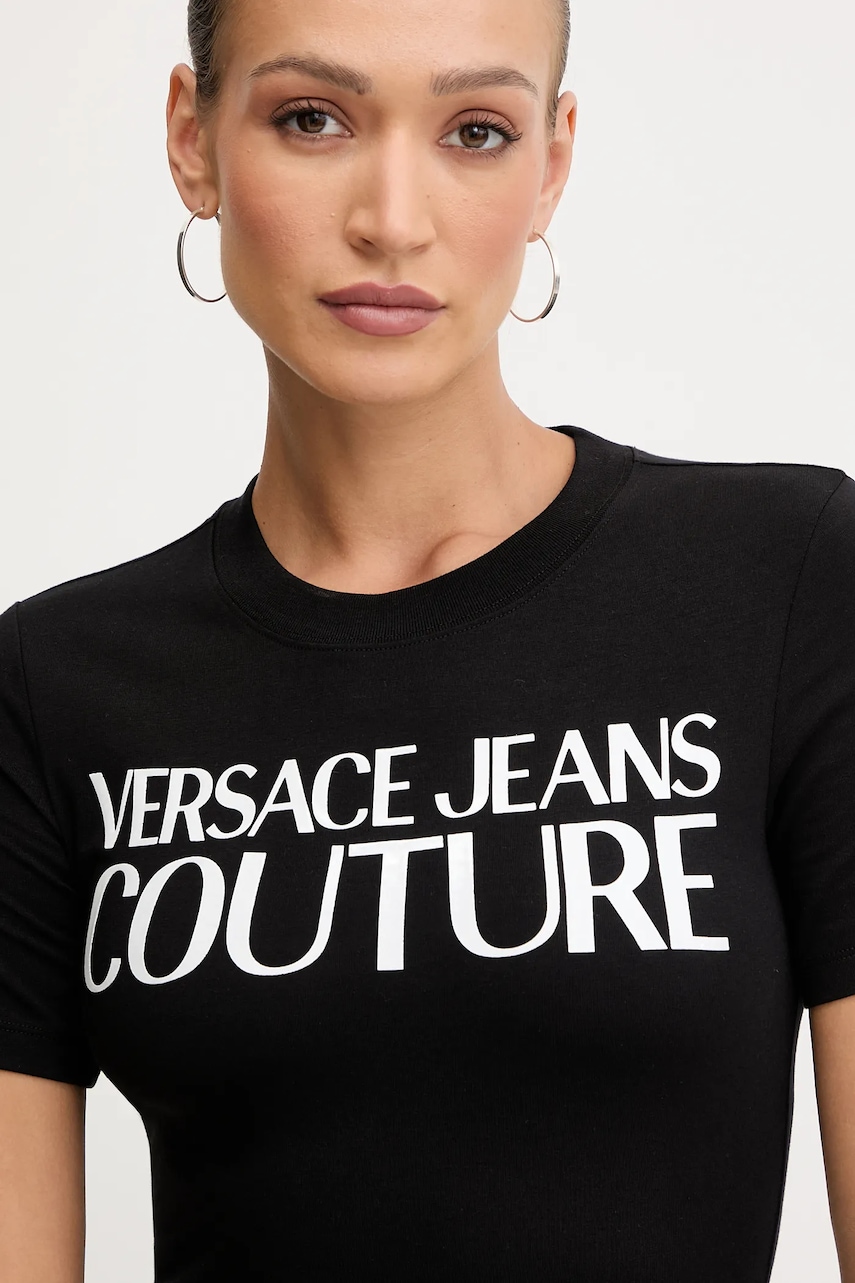 Сукня Versace Jeans Couture колір чорний mini облягаюча 79HAOE05 CJ02E