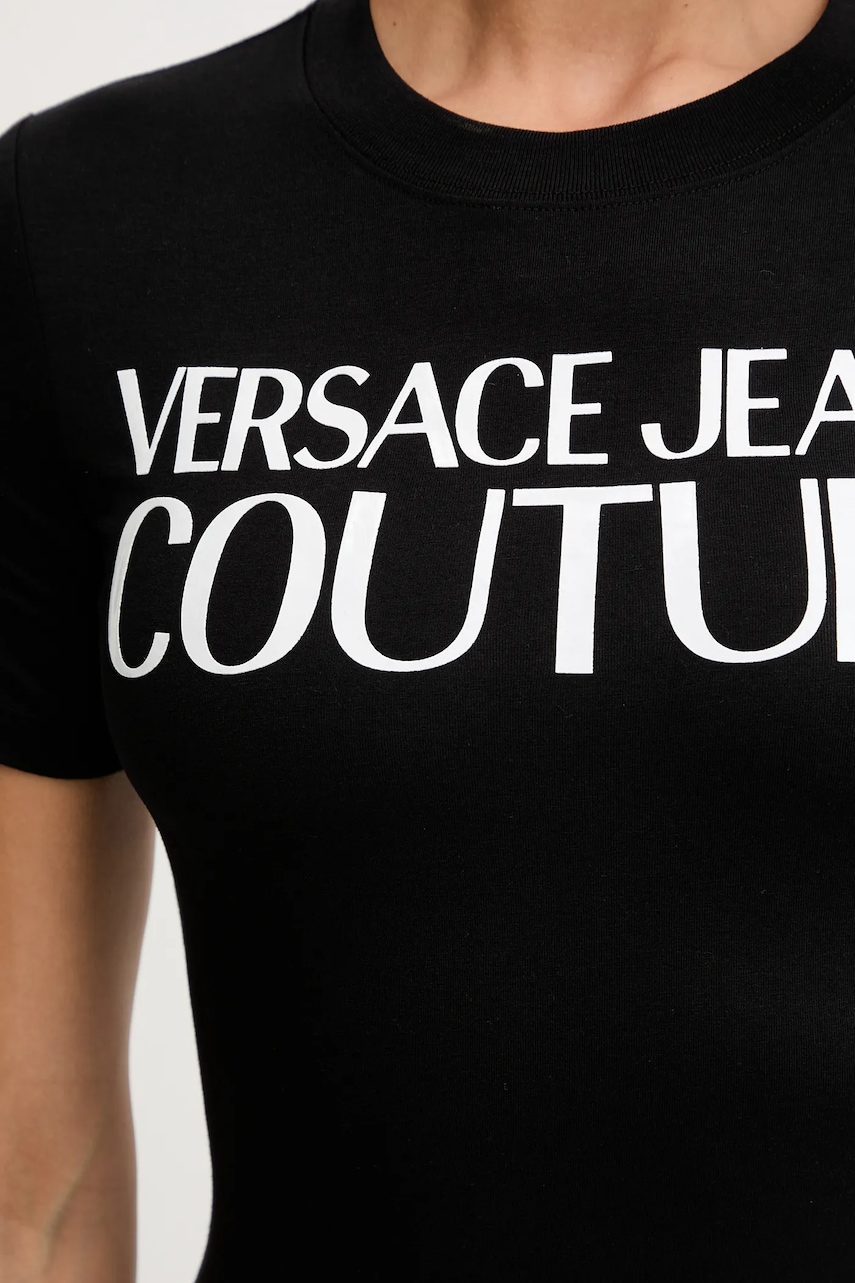 Сукня Versace Jeans Couture колір чорний mini облягаюча 79HAOE05 CJ02E