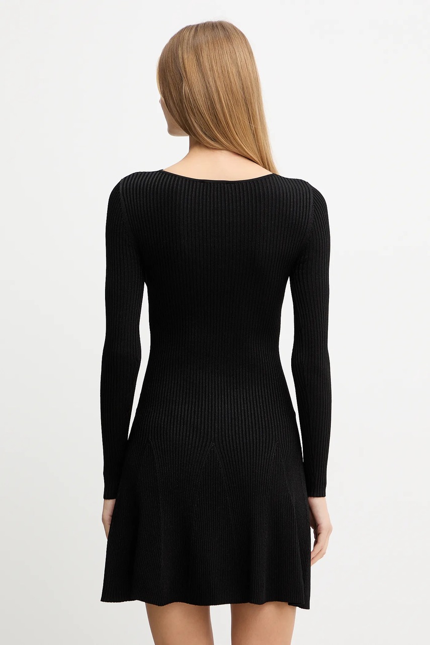 Сукня Versace Jeans Couture колір чорний mini розкльошена 79HAOM01 CMH23