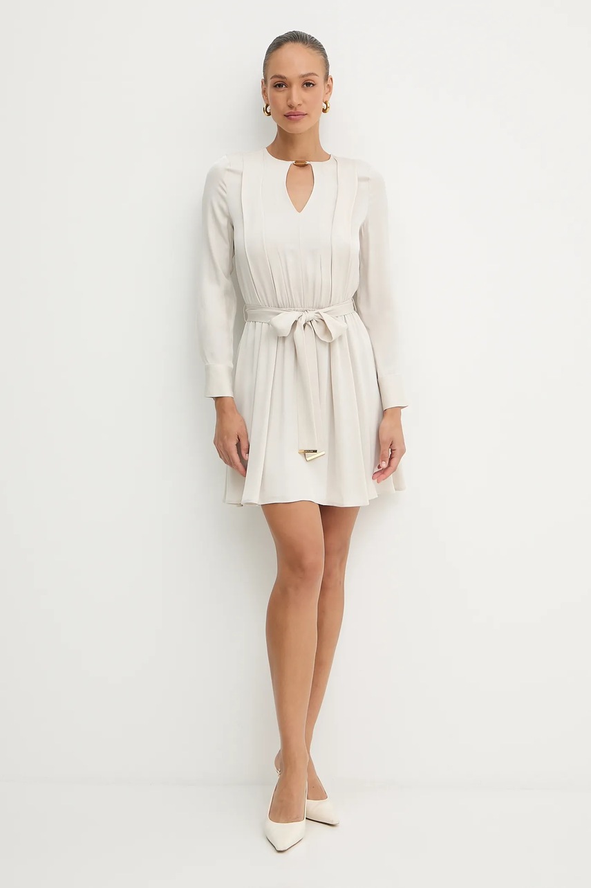 Платье Marciano Guess ANITA цвет бежевый mini расклешённое 5YGK33 7356A