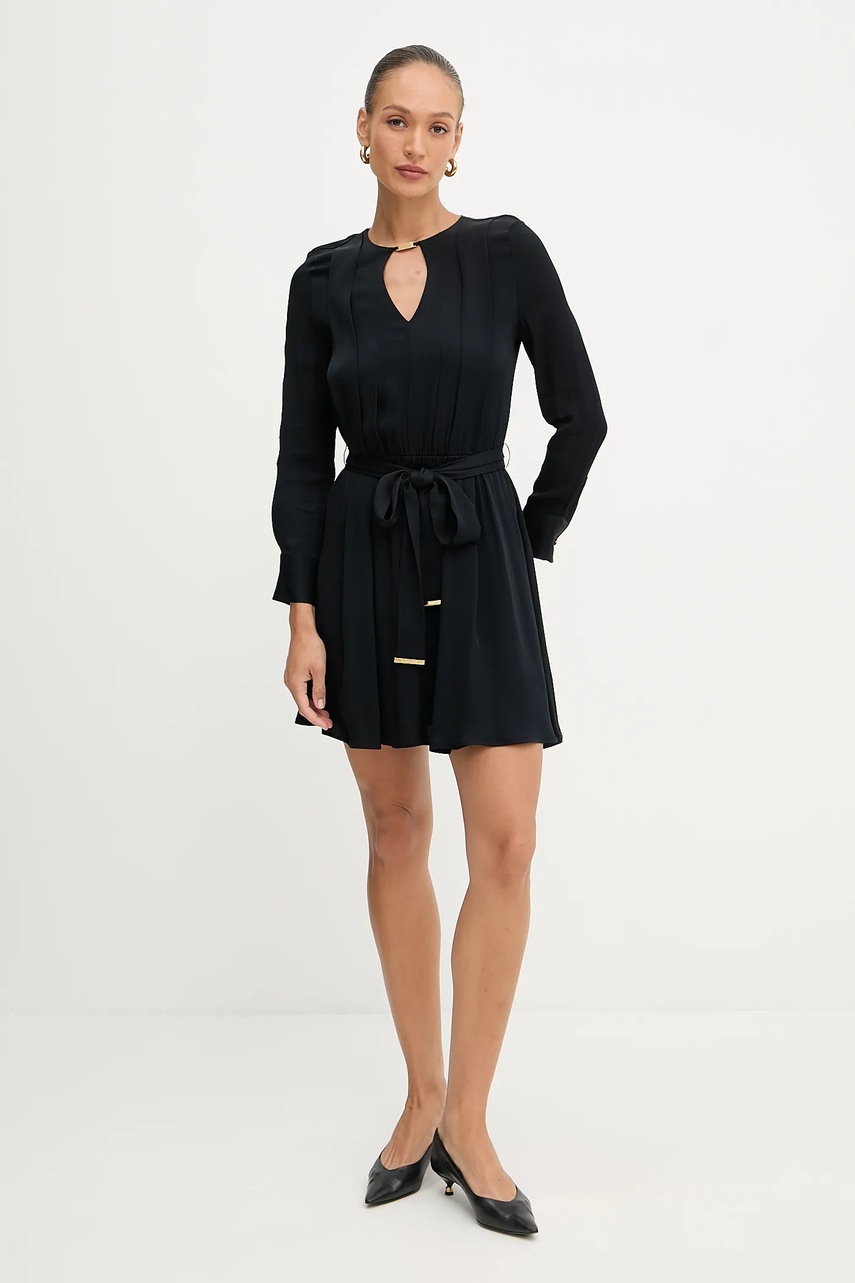 Платье Marciano Guess ANITA цвет чёрный mini расклешённое 5YGK33 7356A