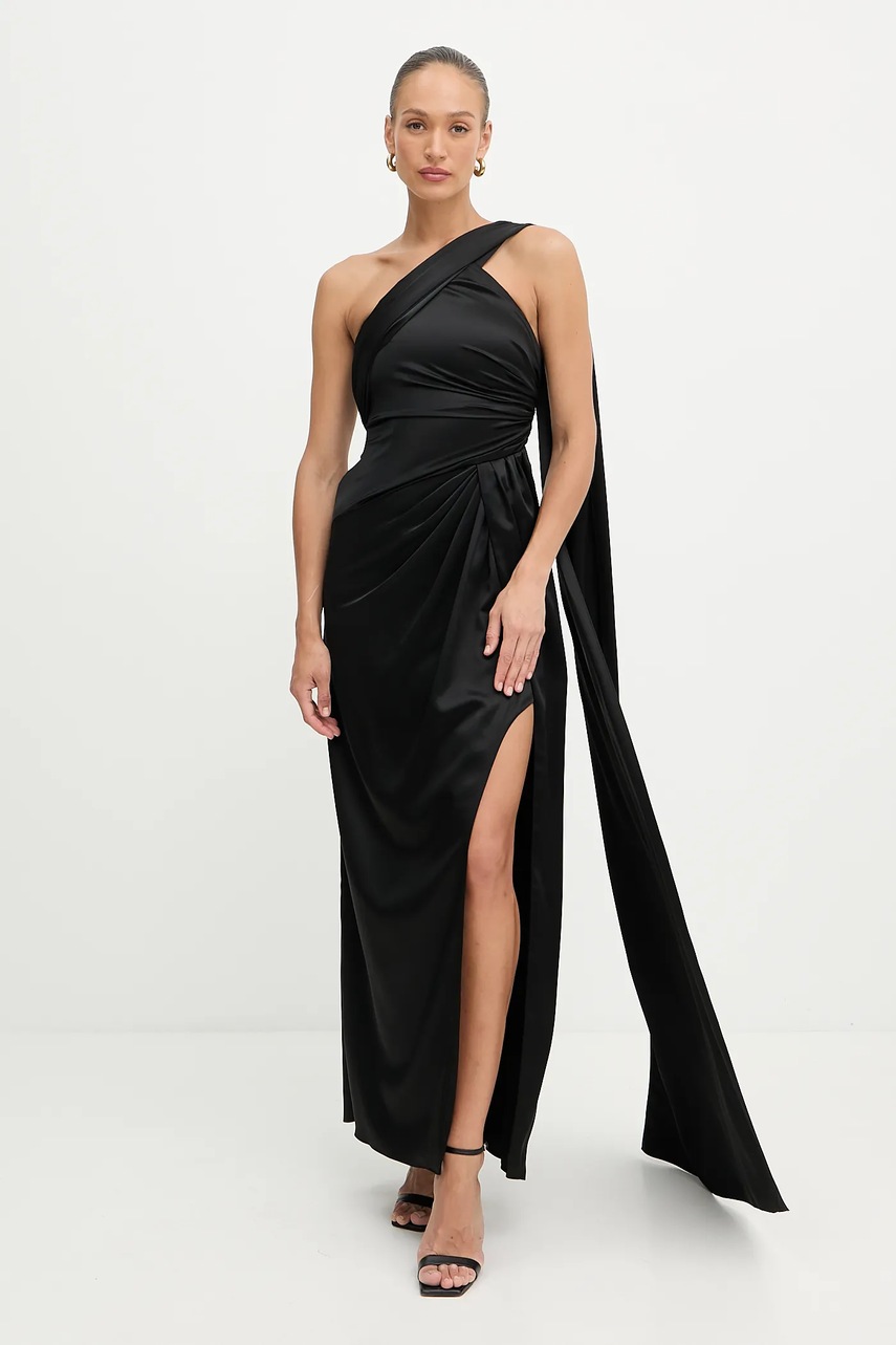 Levně Šaty Marciano Guess ARETHA černá barva, maxi, přiléhavé, 5YGK01 7246A
