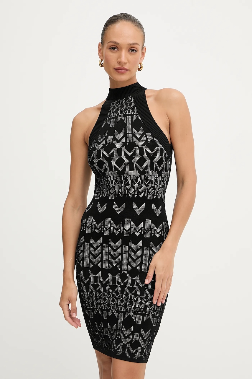 Levně Šaty Marciano Guess BILLIE černá barva, mini, přiléhavé, 5YGK19 5877Z