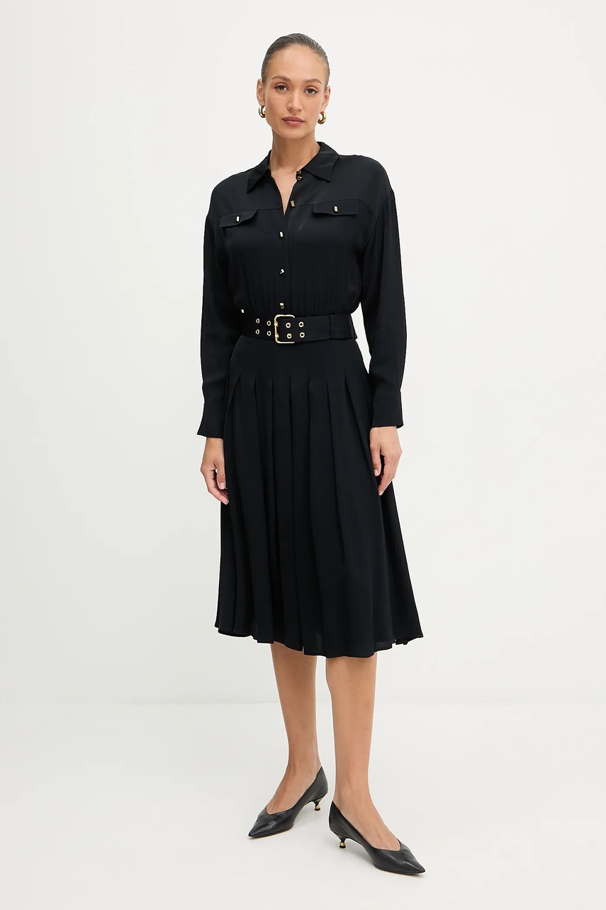 Levně Šaty Marciano Guess ANITA černá barva, midi, 5YGK32 7356A