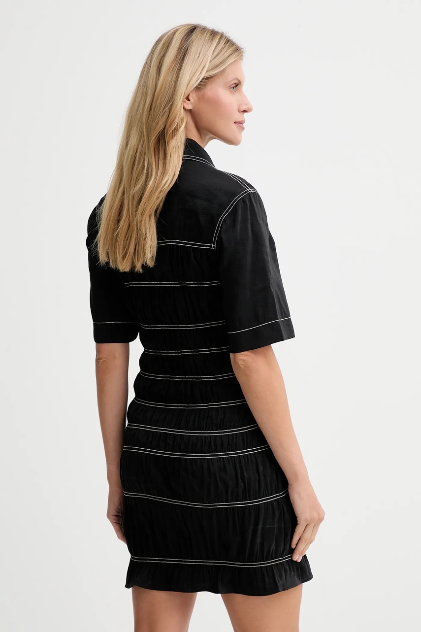 Сукня Nanushka колір чорний mini пряма NW25PFDR09999