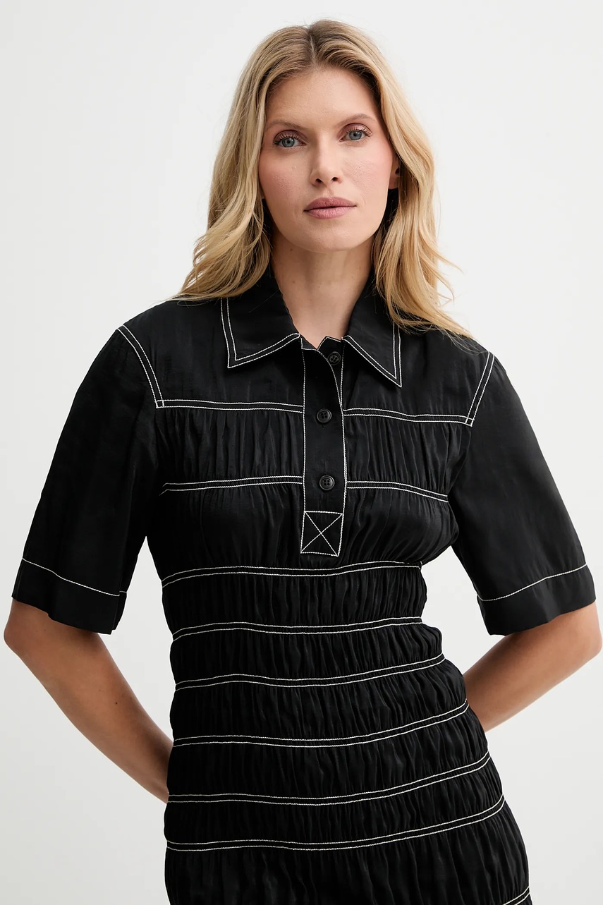 Сукня Nanushka колір чорний mini пряма NW25PFDR09999