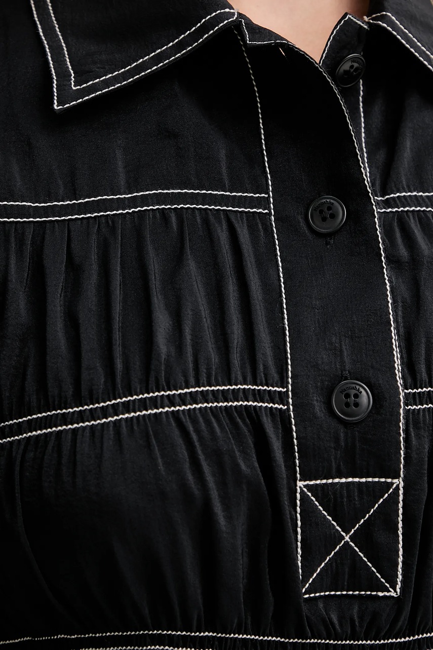 Сукня Nanushka колір чорний mini пряма NW25PFDR09999