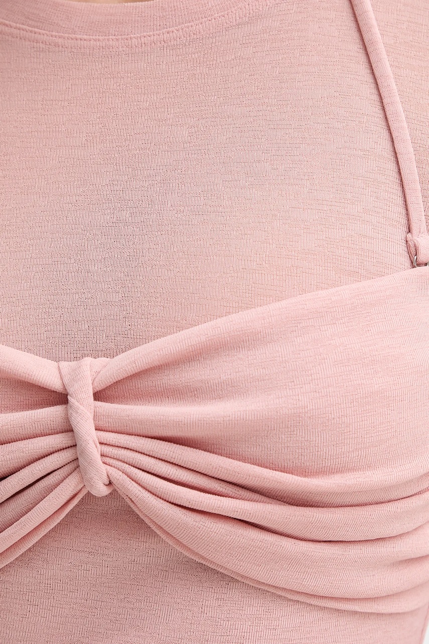 Сукня Nanushka колір рожевий maxi облягаюча NW25PFDR07931