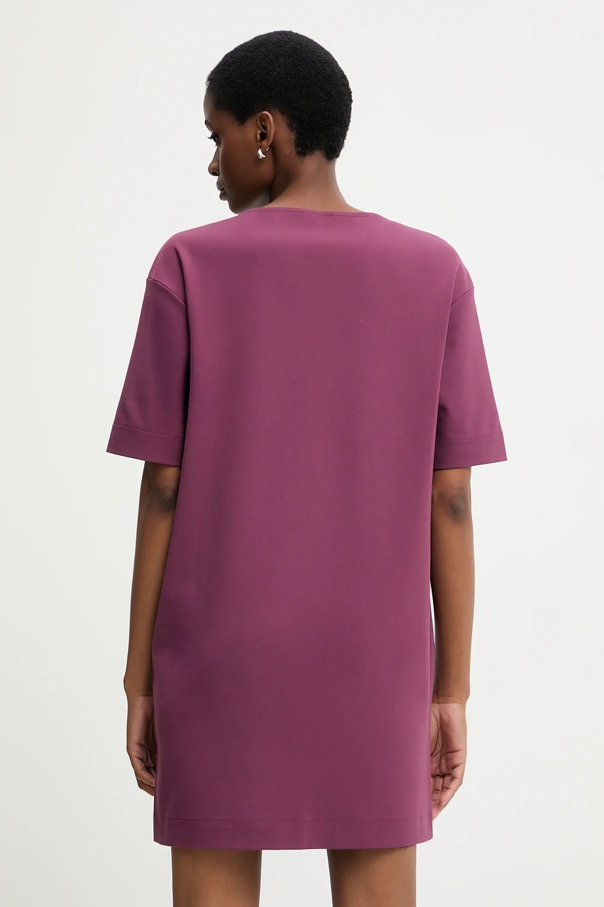 Сукня United Colors of Benetton колір фіолетовий mini пряма 47CKDV0BW