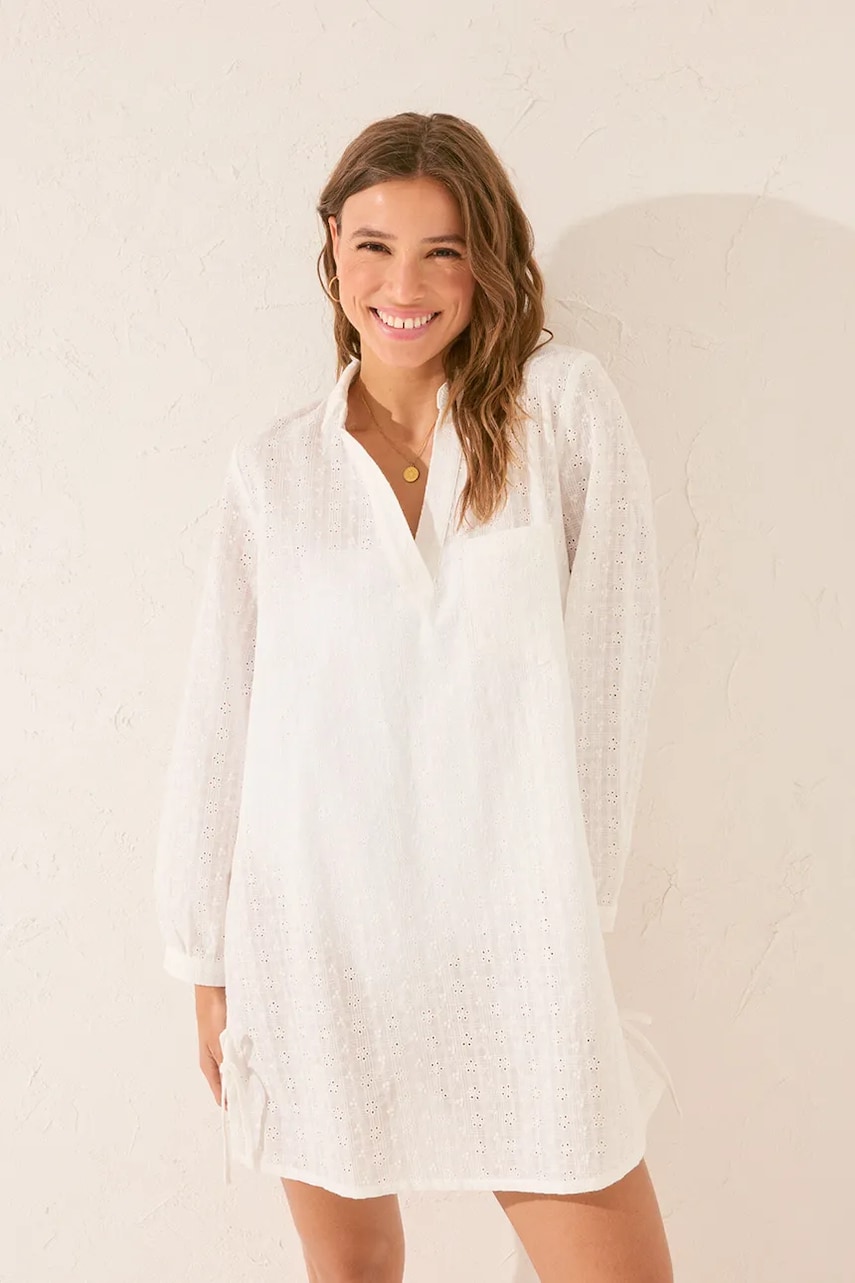Levně Šaty women'secret bílá barva, midi, 4929175
