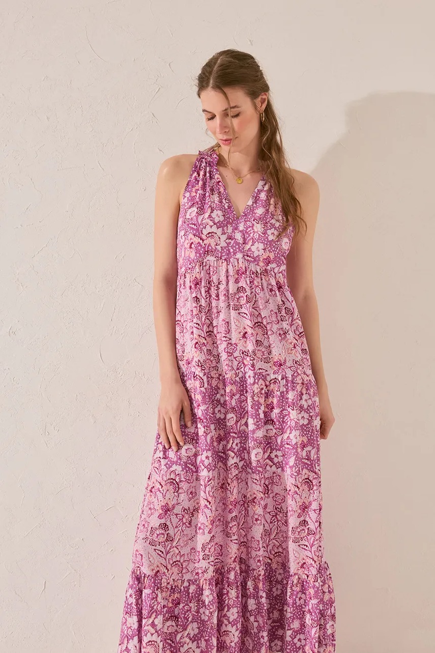 Платье womensecret цвет фиолетовый maxi прямое 4479835 Платье womensecret цвет фиолетовый maxi прямое 4479835