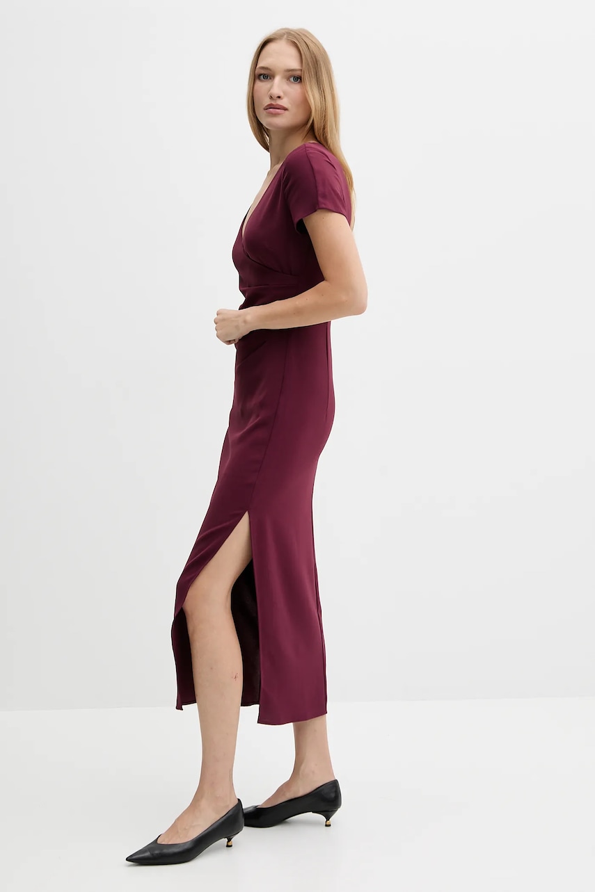 Сукня Armani Exchange колір бордовий maxi облягаюча XW000665 AF10872