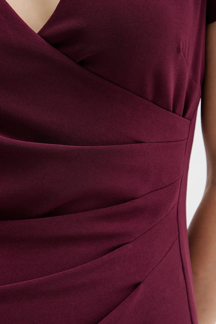 Сукня Armani Exchange колір бордовий maxi облягаюча XW000665 AF10872