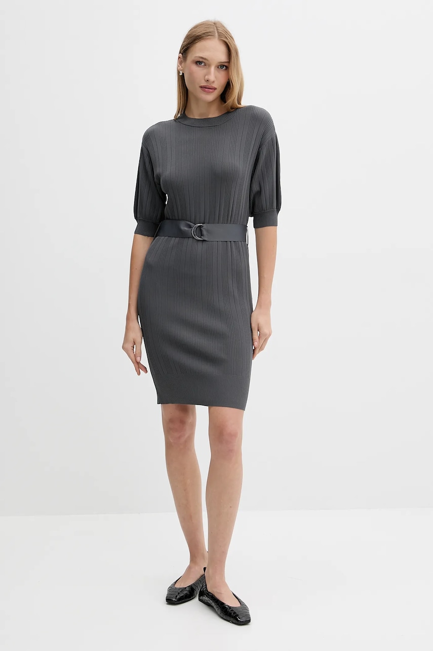 Сукня Armani Exchange колір сірий mini пряма XW000775 AF10352