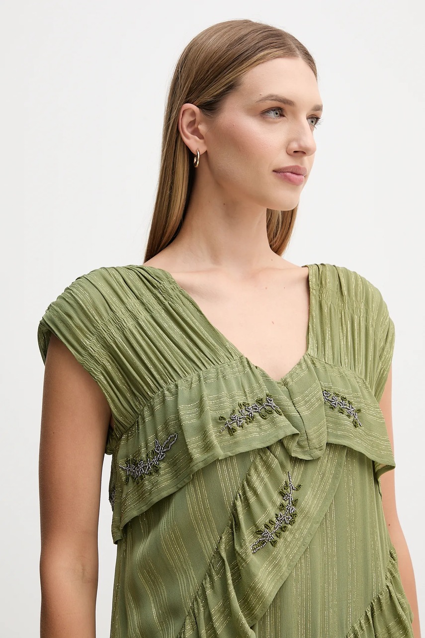 Сукня Hoss Intropia колір зелений mini розкльошена 8222109