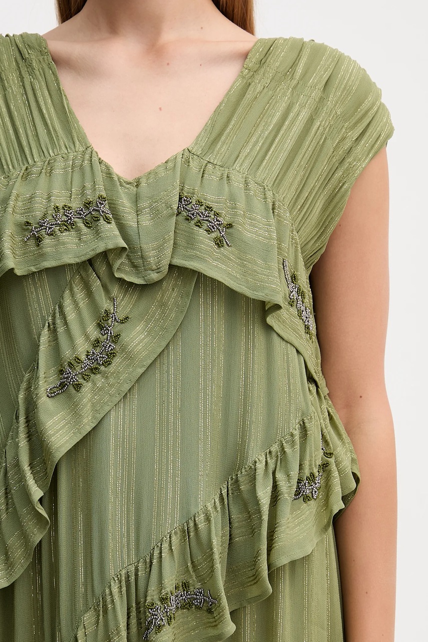 Сукня Hoss Intropia колір зелений mini розкльошена 8222109