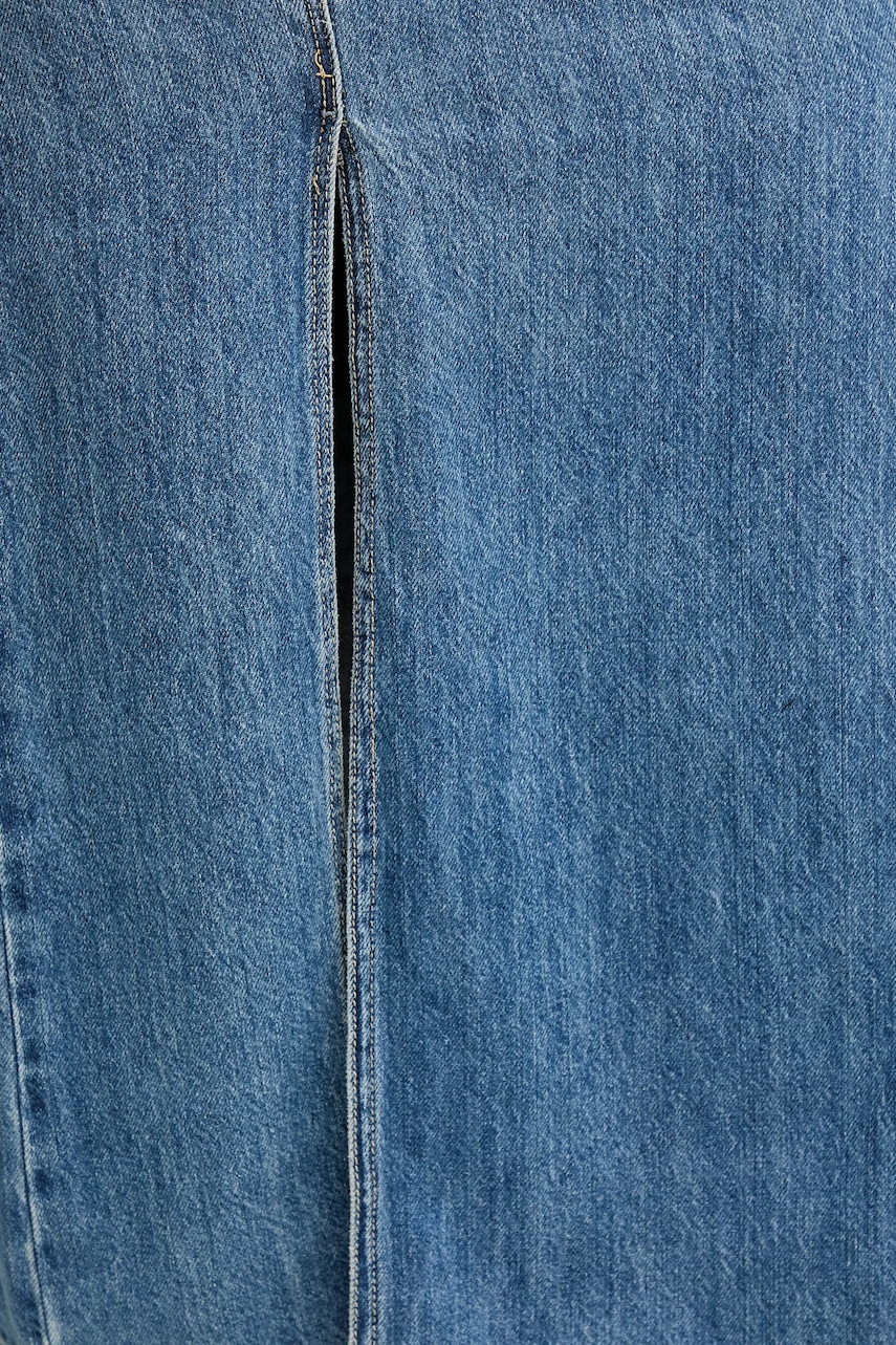 Джинсова сукня Pepe Jeans maxi розкльошена PL953767