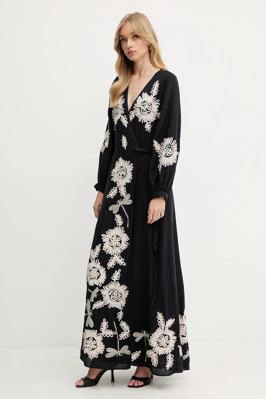 Платье с шерстью Forte Forte цвет синий maxi расклешённое 14040.my.dress Платье с шерстью Forte Forte цвет синий maxi расклешённое 14040.my.dress
