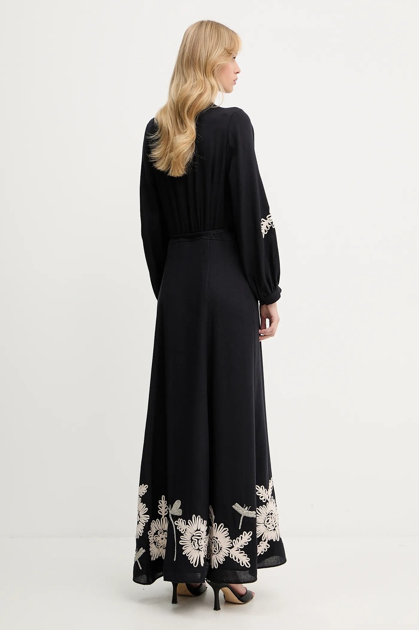 Сукня з вовною Forte Forte колір синій maxi розкльошена 14040.my.dress