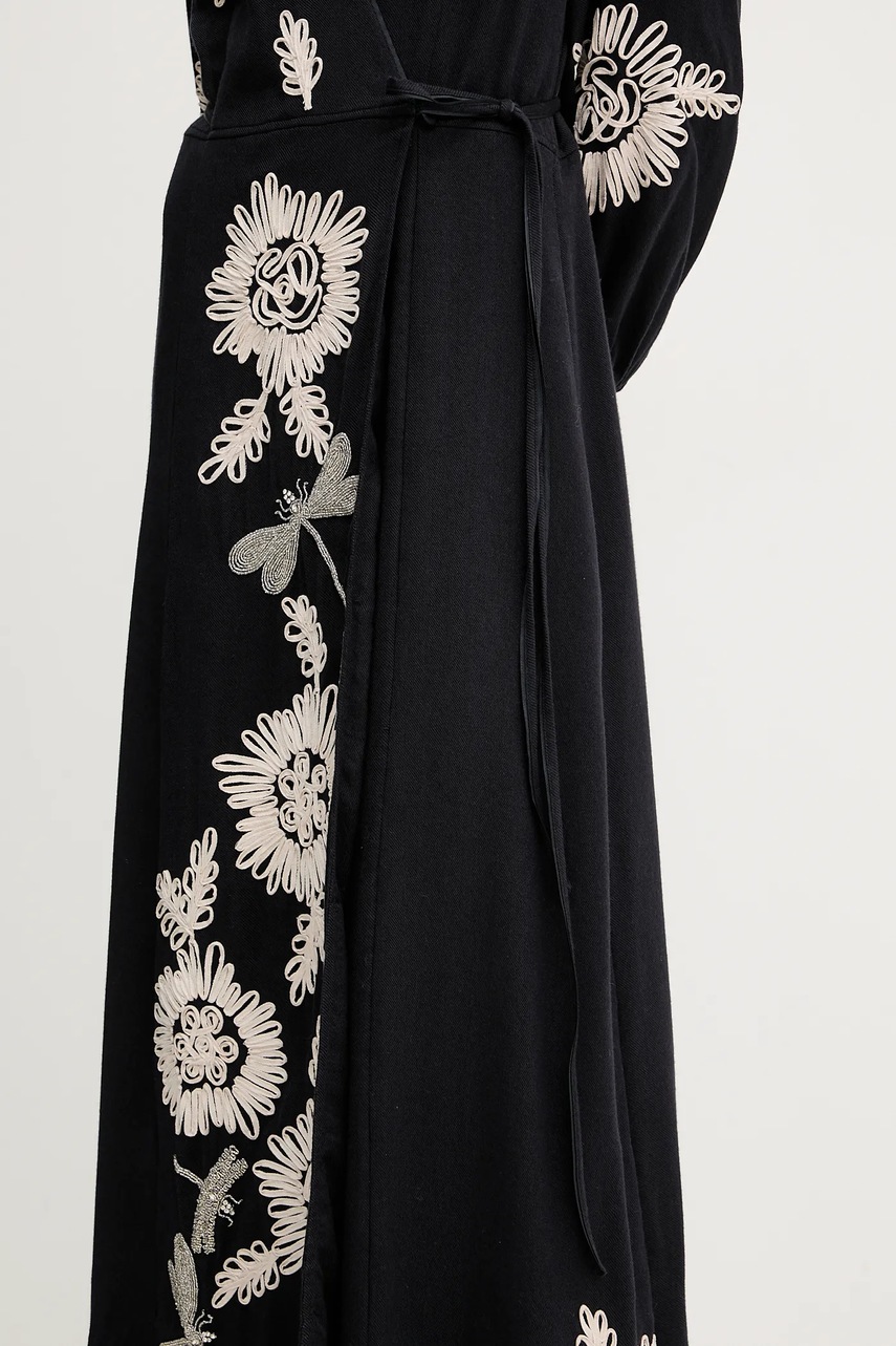 Сукня з вовною Forte Forte колір синій maxi розкльошена 14040.my.dress