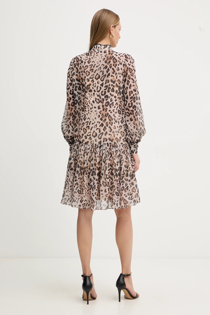 Сукня Fracomina колір бежевий mini розкльошена FJ25WD1004W41201