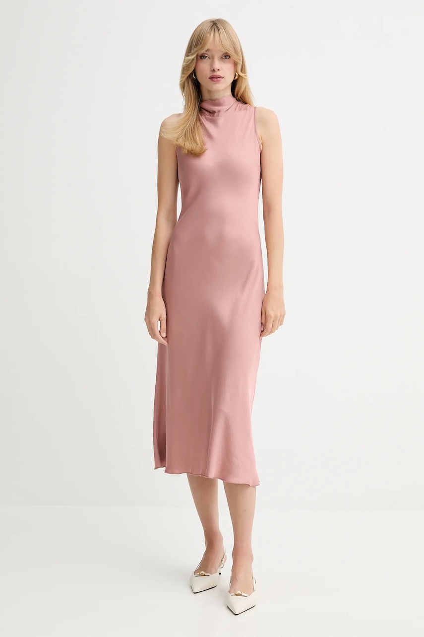 Fracomina rochie culoarea roz, maxi, drept, FS25WD2009W45101