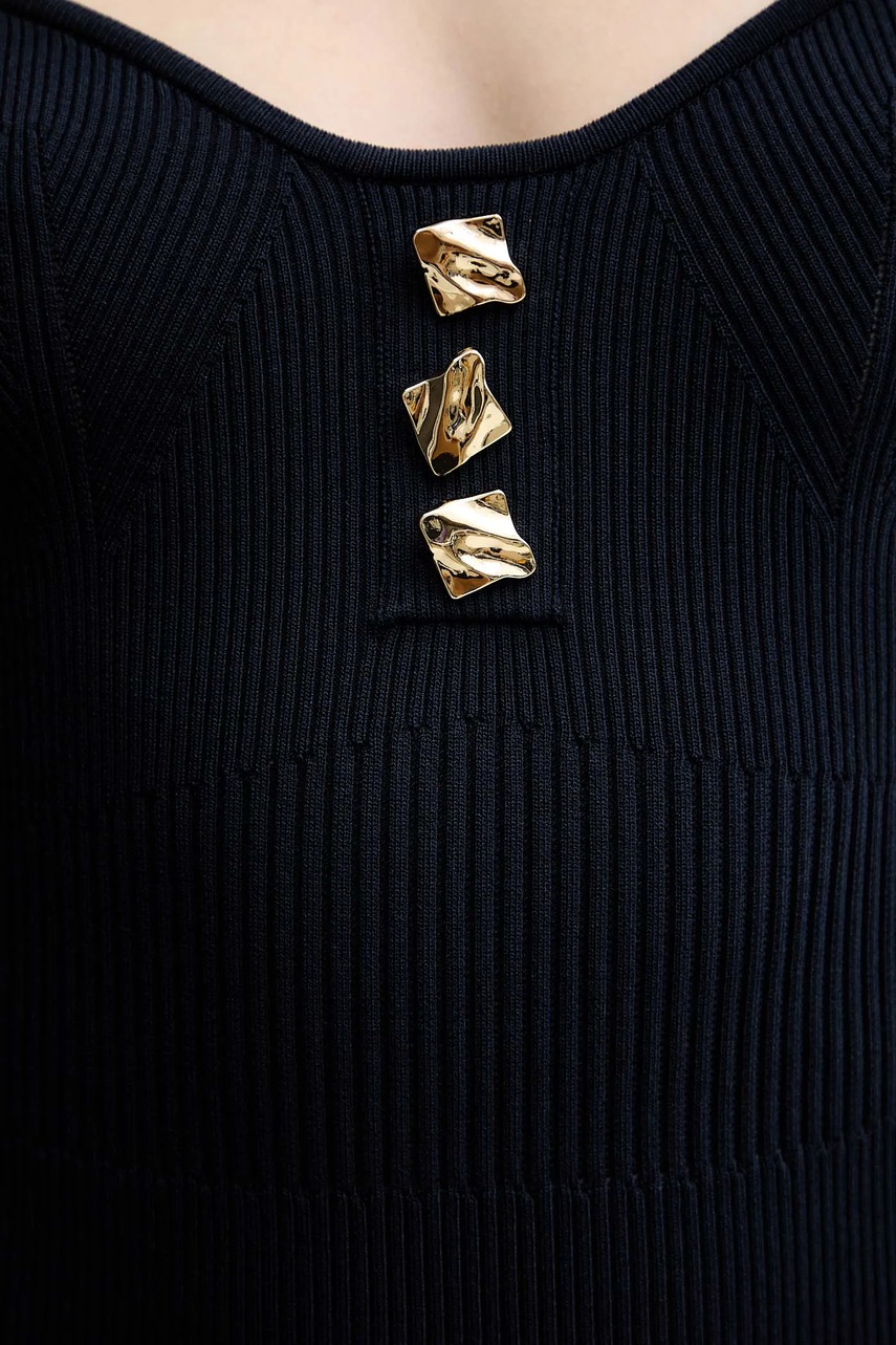 Сукня Fracomina колір синій mini розкльошена FS25WD5004K41601