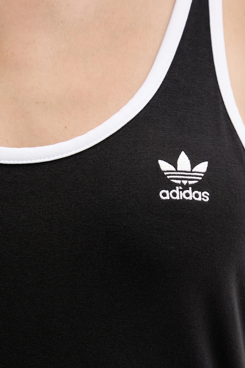 Сукня adidas Originals 3-Stripes колір чорний mini облягаюча JW2586
