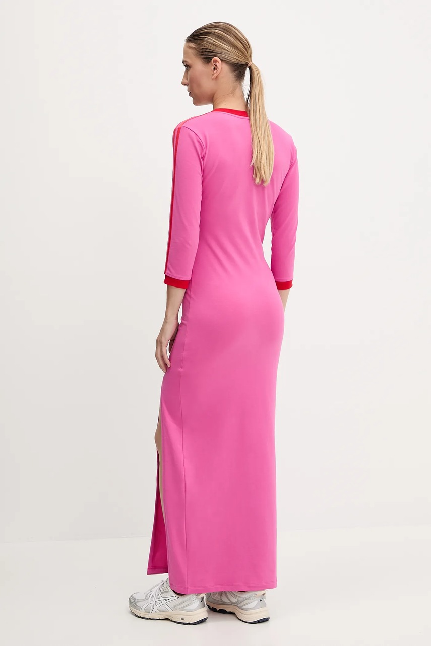 Сукня adidas Originals Maxi Dress V колір рожевий maxi пряма JY2941