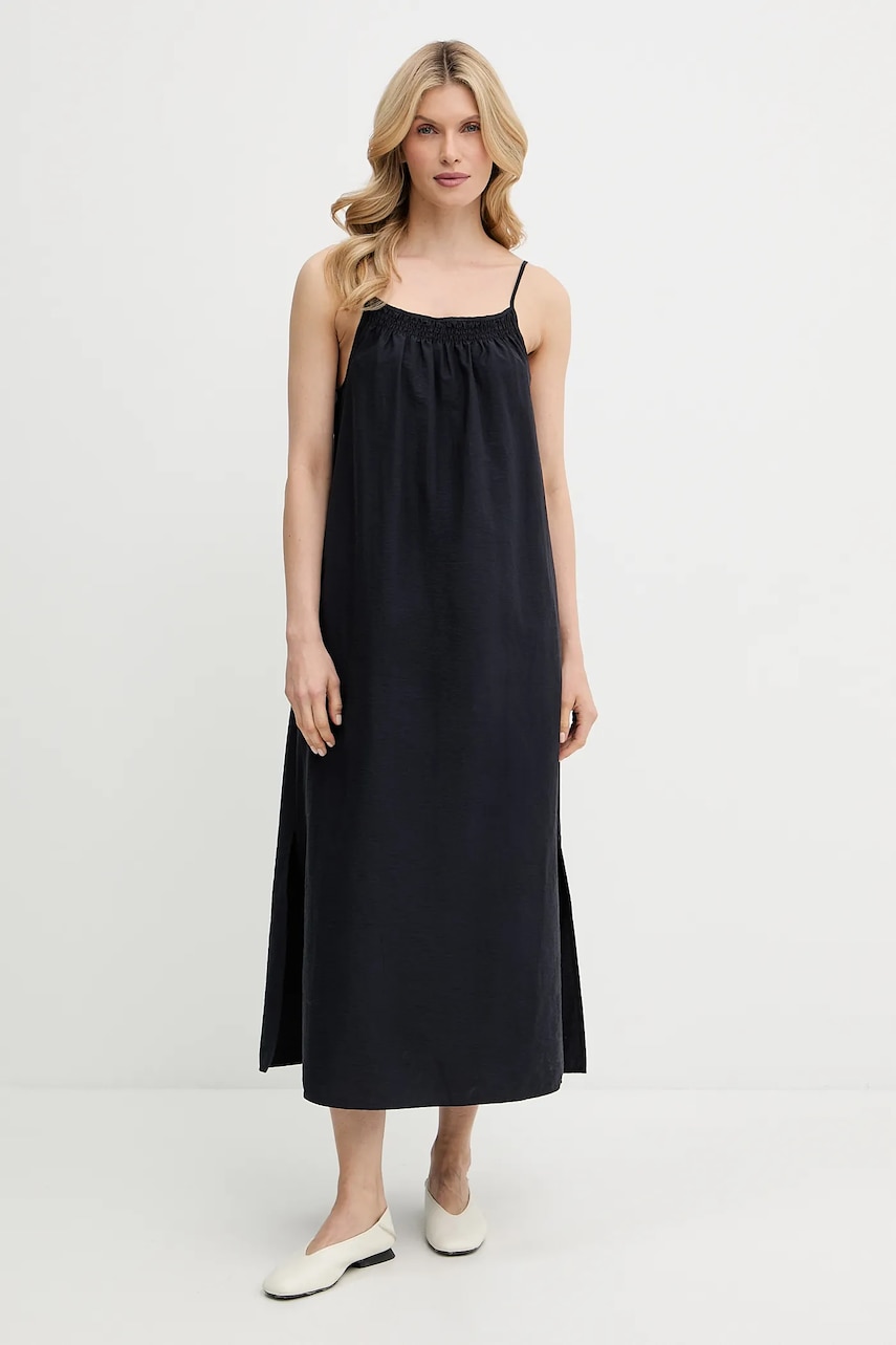 Marc O\'Polo rochie culoarea bleumarin, midi, drept, 5000006348